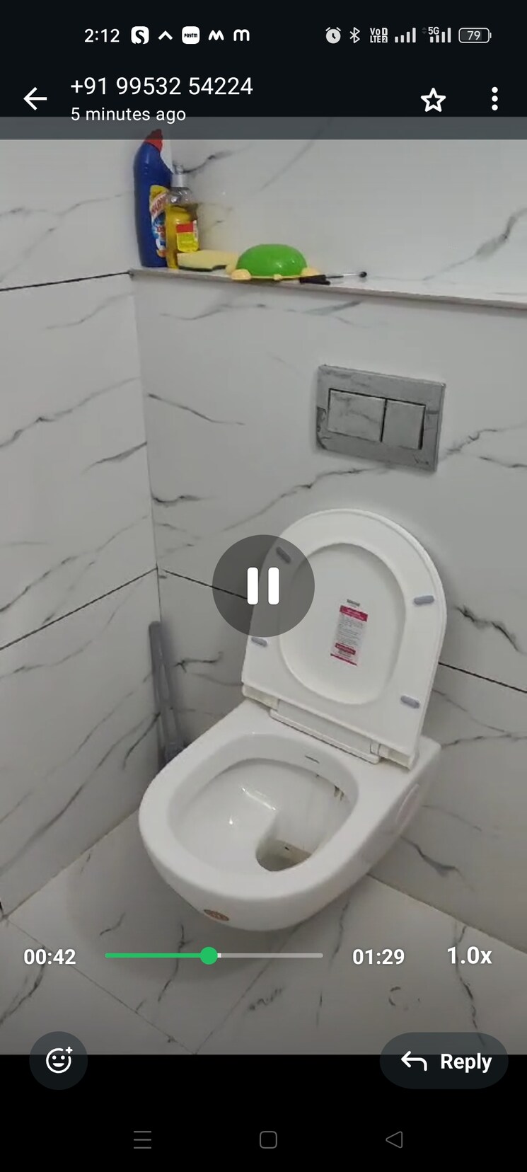 Bathroom, greater kailash i 1 RK 208 Sq.Yd. Builder Floor In Greater Kailash I Delhi 9248600