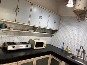 Kitchen in 3 BHK Builder Floor at Greater Kailash I – for Rent