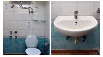 Bathroom in 3 BHK Builder Floor at Hauz Khas – for Rent