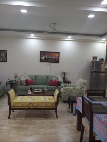 Living Room in 3 BHK Builder Floor at Palam Vihar Residents Association, Palam Vihar – for Rent