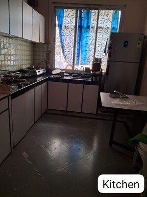 Kitchen in 3 BHK Apartment at Ansal Heights, Worli – for Rent