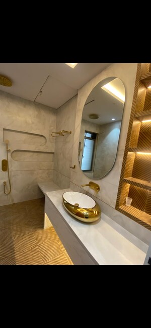 Bathroom in 3 BHK Apartment at Indiabulls Sky Forest, Lower Parel – for Rent