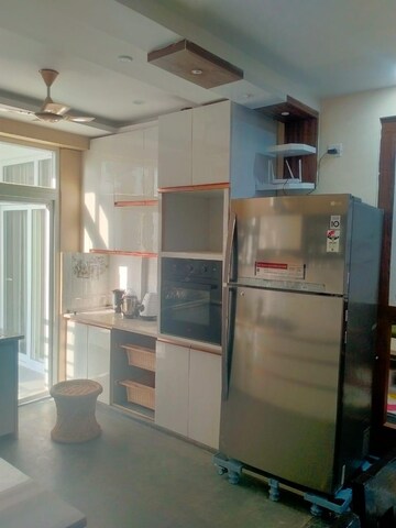 Kitchen in 3 BHK Apartment at Arsha Sumangalam Vrindavan Yojana, Vrindavan Yojna – for Rent