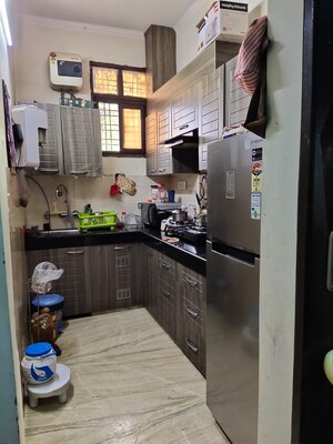 Kitchen in 1 BHK Builder Floor at Palam Vihar – for Rent