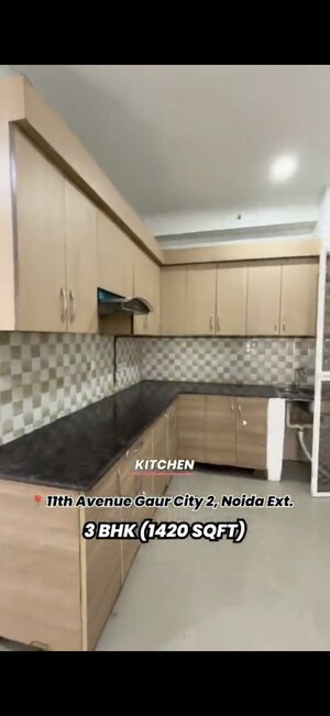 Kitchen in 3 BHK Apartment at Gaur City 2 - 11th Avenue, Sector 16c Greater Noida – for Sale
