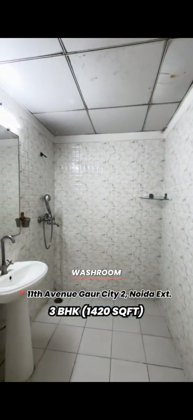 Bathroom, gaur-city-2-11th-avenue 3 Bedroom 1420 Sq.Ft. Apartment In Sector 16c Greater Noida Greater Noida 9248986