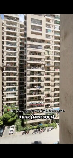 3 BHK Apartment – Exterior View View at Gaur City 2 - 11th Avenue, Sector 16c Greater Noida - for Sale