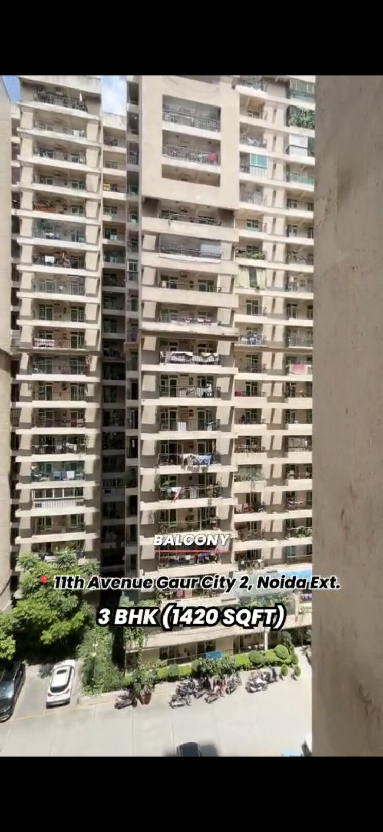 Exterior View, gaur-city-2-11th-avenue 3 Bedroom 1420 Sq.Ft. Apartment In Sector 16c Greater Noida Greater Noida 9248986