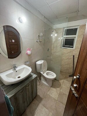 Bathroom in 2 BHK Apartment at NK Sharma Savitry Greens 2, Ghazipur – for Rent