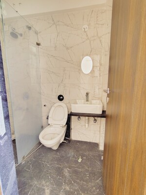 Bathroom in 3 BHK Apartment at Benchmark Cyprus, Punawale – for Rent