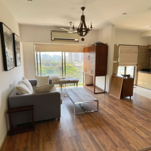 Living Room in 2 BHK Apartment at Jaycee Bhagtani Elegance, Dn Nagar – for Sale