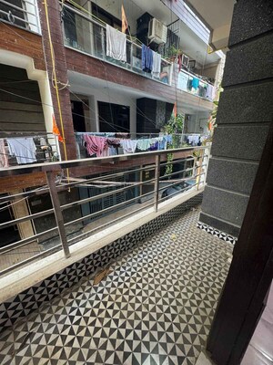 Balcony in 2 BHK Apartment at Palm Residency Chhatarpur, Chattarpur – for Rent