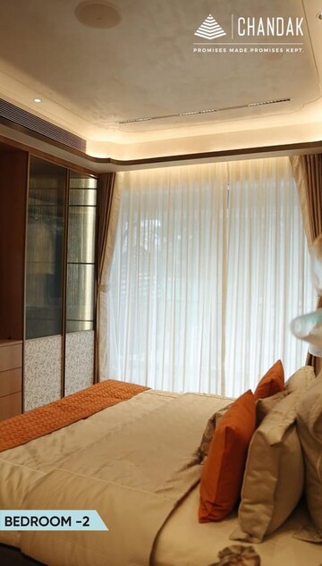 Bedroom in 3 BHK Apartment at Chandak Sarvam, Jb Nagar – for Sale