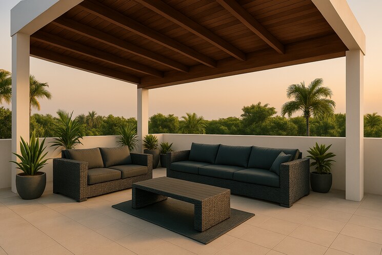 Terrace, swastik-emerald-horizons 2 Bedroom 1263 Sq.Ft. Apartment In Cbd Belapur Sector 8a Navi Mumbai 9249515