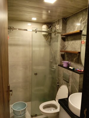 Bathroom in 1 BHK Apartment at MICL Aaradhya Highpark, Mira Road – for Rent