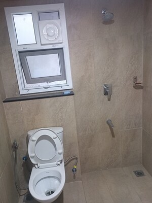 Bathroom in 3 BHK Apartment at Prestige High Fields, Gachibowli – for Rent