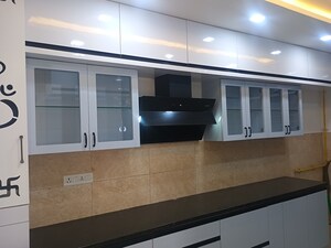 Kitchen in 3 BHK Apartment at Prestige High Fields, Gachibowli – for Rent