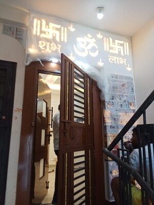 Staircase in 3 BHK Apartment at Jyoti Super Street, Raj Nagar Extension – for Sale