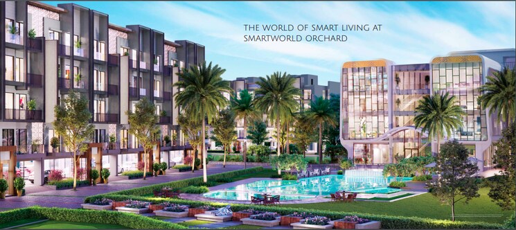 Swimming Pool, smart-world-orchard 3 Bedroom 1680 Sq.Ft. Apartment In Sector 61 Gurgaon 9249796