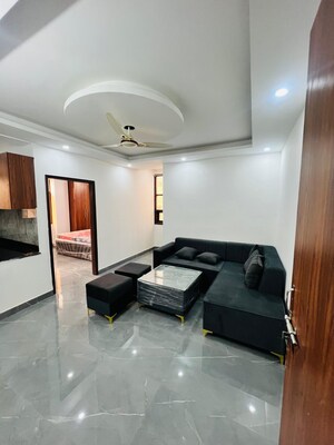 Living Room in 1 BHK Builder Floor at Chattarpur – for Rent