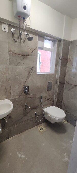 Bathroom in 3 BHK Apartment at Adityaraj Royale, Tagore Nagar – for Rent