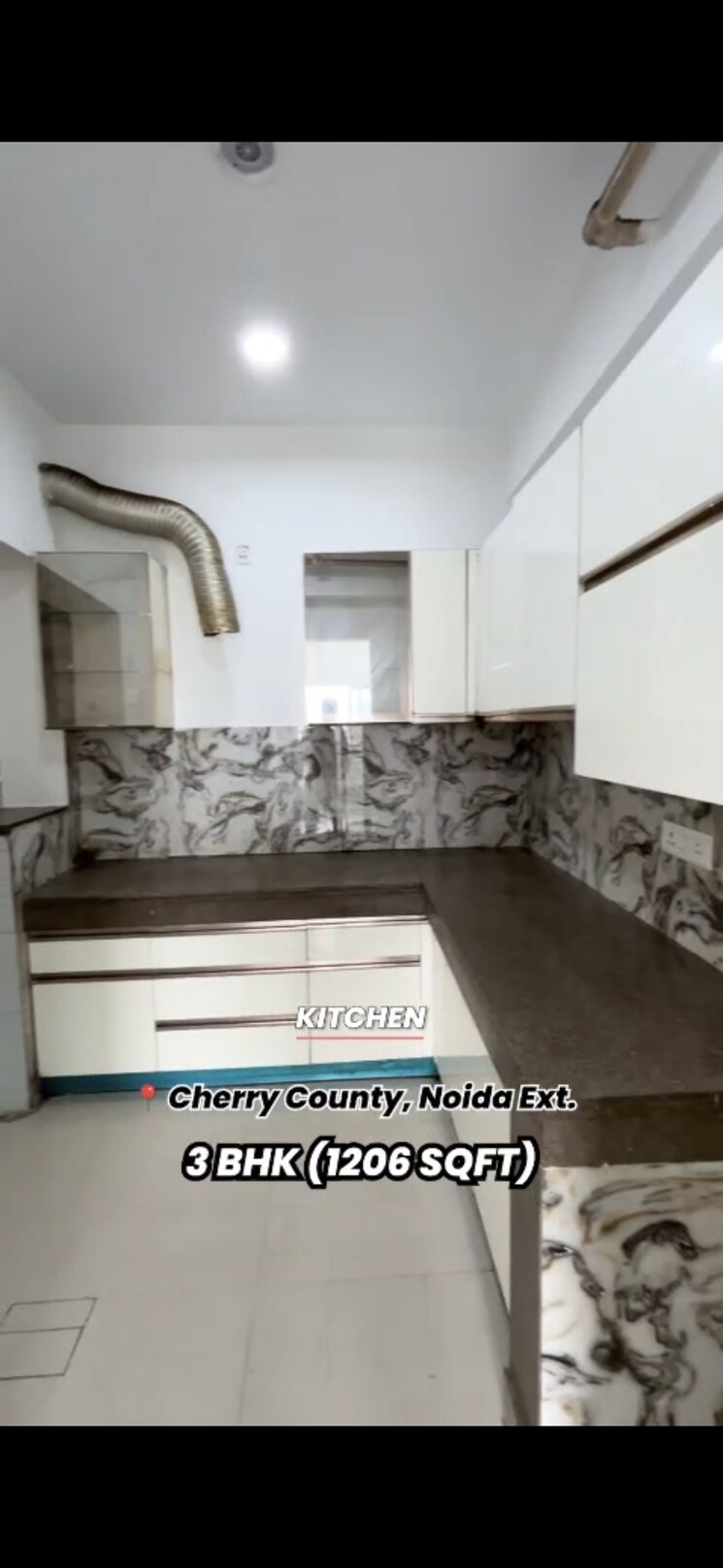 Kitchen, aba-cherry-county 3 Bedroom 1206 Sq.Ft. Apartment In Tech Zone 4 Greater Noida Greater Noida 9249917