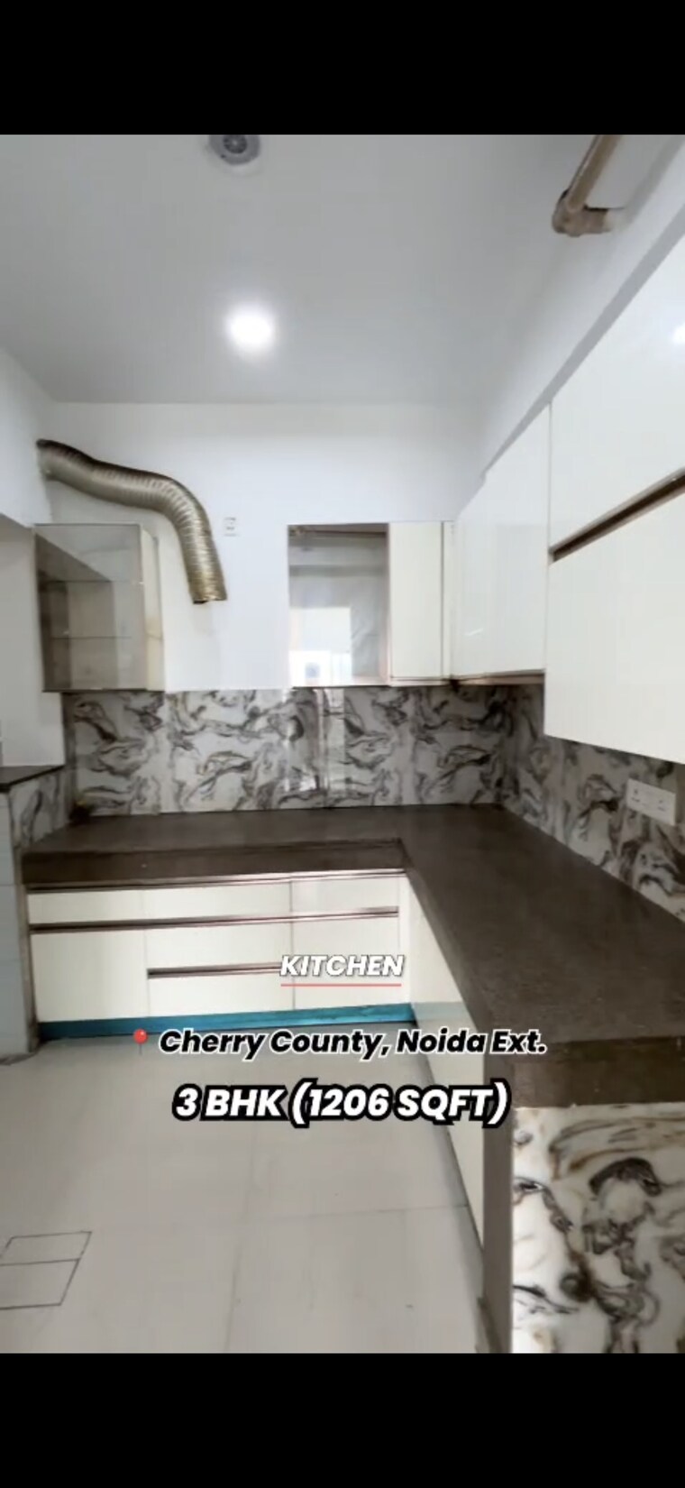 Kitchen, aba-cherry-county 3 Bedroom 1206 Sq.Ft. Apartment In Tech Zone 4 Greater Noida Greater Noida 9249917