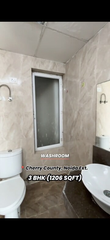 Bathroom in 3 BHK Apartment at ABA Cherry County, Tech Zone 4 Greater Noida – for Sale