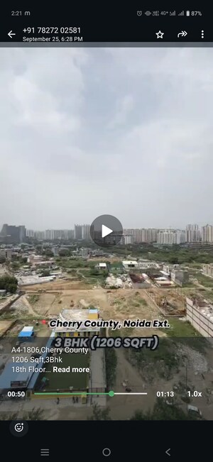 3 BHK Apartment – Exterior View View at ABA Cherry County, Tech Zone 4 Greater Noida - for Sale