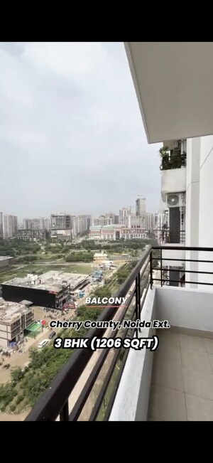 Balcony in 3 BHK Apartment at ABA Cherry County, Tech Zone 4 Greater Noida – for Sale