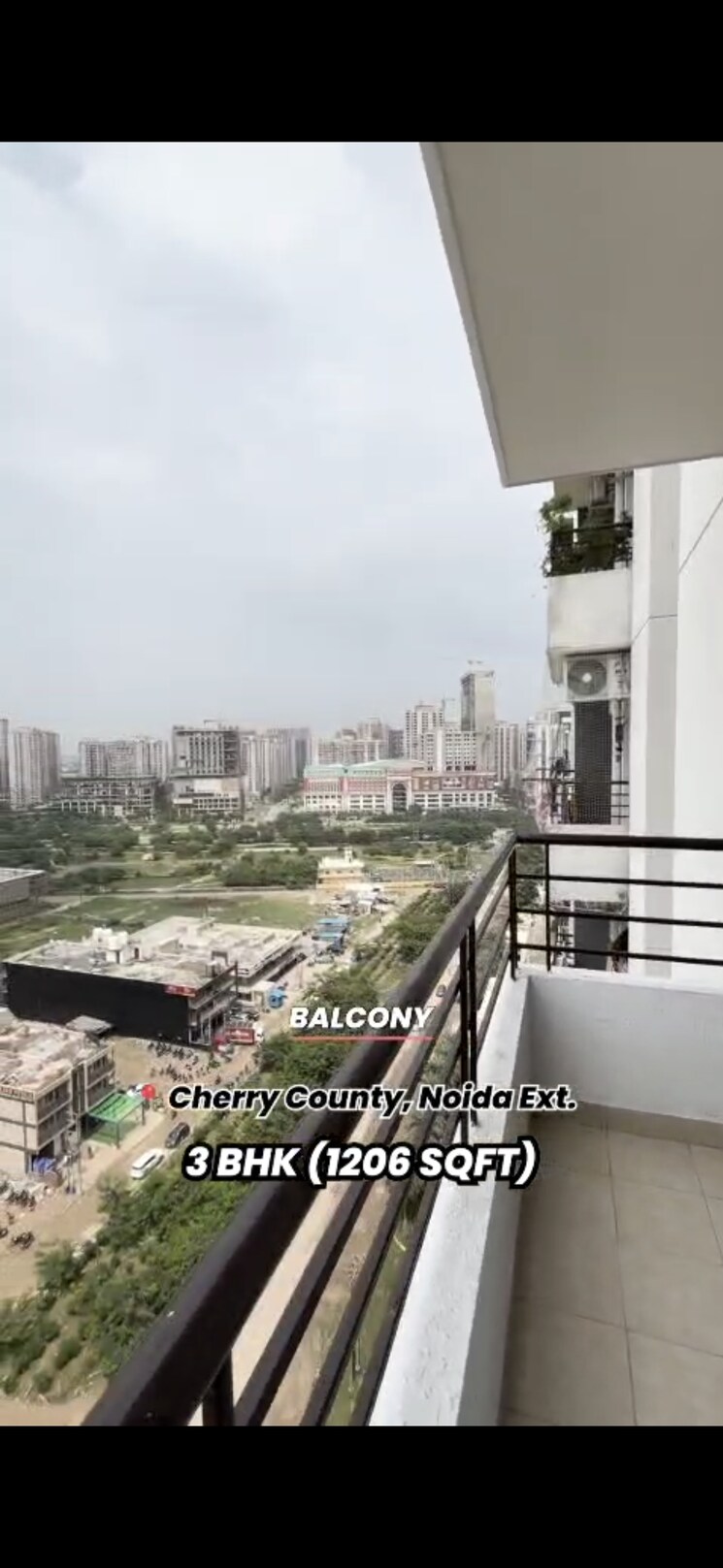 Balcony, aba-cherry-county 3 Bedroom 1206 Sq.Ft. Apartment In Tech Zone 4 Greater Noida Greater Noida 9249917