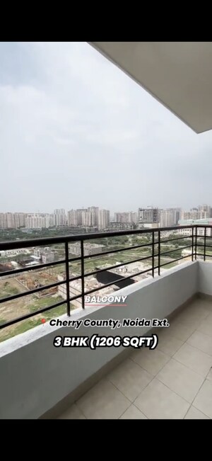 Balcony in 3 BHK Apartment at ABA Cherry County, Tech Zone 4 Greater Noida – for Sale