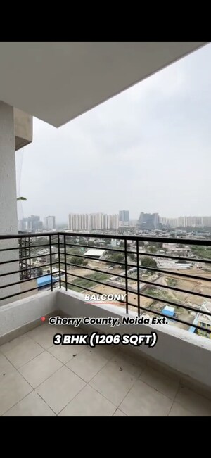 Staircase in 3 BHK Apartment at ABA Cherry County, Tech Zone 4 Greater Noida – for Sale