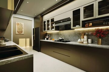 Kitchen in 4 BHK Apartment at Adani Codename LIT, Thane West – for Sale