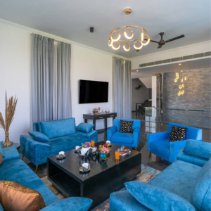 Living Room in 4 BHK Penthouse at Kohli One Malibu Town, Malibu Town – for Rent