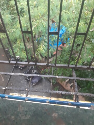 Balcony in 1 BHK Apartment at RLA Towers, Bhandup West – for Rent
