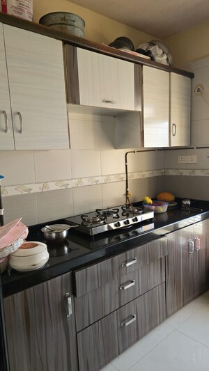 Kitchen in 2 BHK Apartment at Jalvayu Defence Enclave, Kharghar Sector 20 – for Rent