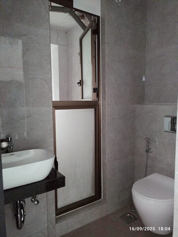Bathroom in 1 BHK Apartment at Raunak Delight, Owale – for Rent