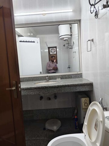 Bathroom in 2 BHK Apartment at Vasant Kunj – for Rent