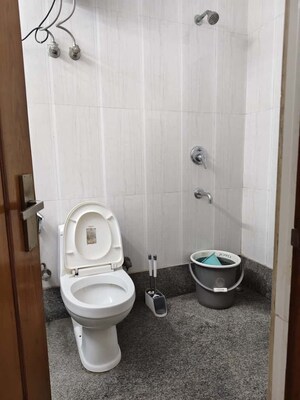 Bathroom in 2 BHK Apartment at Vasant Kunj – for Rent