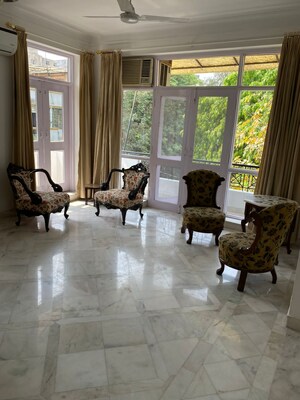 Living Room in 2 BHK Builder Floor at Boutique Residential Apartments C-253, Defence Colony – for Rent