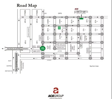 4 BHK Apartment – Map Location View at ACE Platinum, Zeta I Greater Noida - for Sale