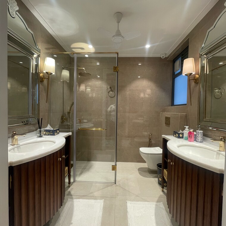 Attached Bathroom, ambience-creacions 2 Bedroom 1380 Sq.Ft. Apartment In Sector 22 Gurgaon 9250605