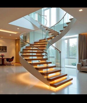 Staircase in 3 BHK Villa at Chandapura – for Sale