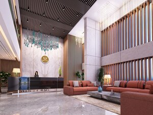 Building Lobby in 3 BHK Apartment at Majestique Evolvus, Kharadi – for Sale