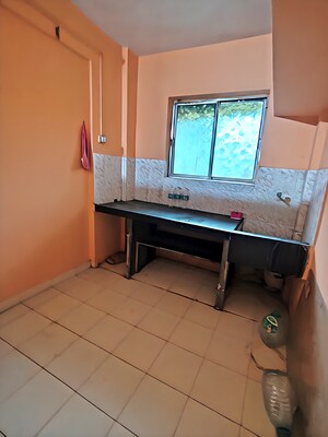 Kitchen in 1 BHK Apartment at Sanghvi Estates, Kalyan West – for Rent