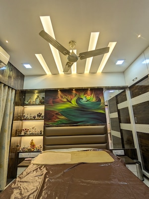 Staircase in 3 BHK Apartment at Gurukrupa Marina Enclave, Malad West – for Sale