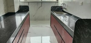 Kitchen in 3 BHK Apartment at Bhosale Nagar – for Rent