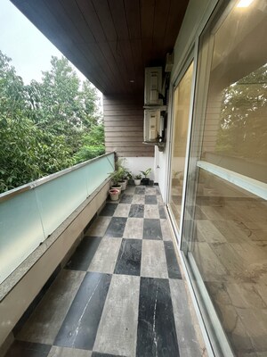 Balcony in 3.5 BHK Builder Floor at Ansal Sushant Lok I, Sector 43 – for Sale