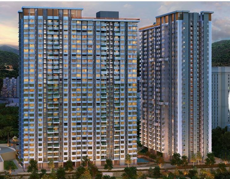 Exterior View, courtyard-by-narang-realty-and-the-wadhwa-group 2 Bedroom 830 Sq.Ft. Apartment In Pokhran Road No Two Thane 9250771